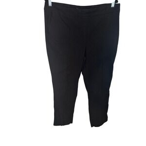 Hilary Radley Black Pull On Pants‎ XL Extra Large Career Casual Stretch